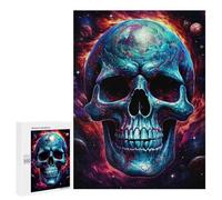 Puzzle Difficile pour Adultes 500 PCS Cosmic Skull Artwork-1 Puzzles pour Adultes, Jouet, Décoration Murale, Défi Éducatif De Course De Vitesse Manuelle 500 PCS