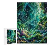 Puzzle Difficile pour Adultes 500 PCS Enchanted Forest A Whimsical Dreamscape Puzzles pour Adultes Jeux Amusants Décoration Intérieure Défi Éducatif 500 PCS