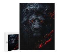 Puzzle Difficile pour Adultes 500 PCS Evil Black Lion Puzzles pour Adultes - Jeu Familial - pour S'amuser en Famille - Un pour Les Amateurs De Jeux 500 PCS