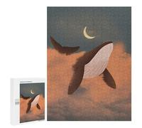 Puzzle Difficile pour Adultes 500 PCS Flying Whale Puzzles pour Adultes - Jeu Familial - pour S'amuser en Famille - Un pour Les Amateurs De Jeux 500 PCS