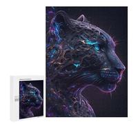 Puzzle Difficile pour Adultes 500 PCS Galaxy Panther Animal Puzzles pour Adultes Jeux Amusants Décoration Intérieure Défi Éducatif 500 PCS