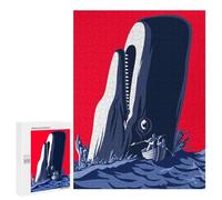 Puzzle Difficile pour Adultes 500 PCS Moby Dick Puzzles pour Adultes - Jeu Familial - pour S'amuser en Famille - Un pour Les Amateurs De Jeux 500 PCS