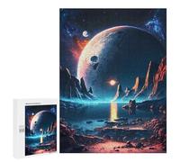 Puzzle Difficile pour Adultes 500 PCS Mystical Planet Oasis Puzzle pour Adultes Jeux De Relaxation Défi Difficile Difficile À Compléter 500 PCS