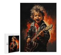 Puzzle Difficile pour Adultes 500 PCS Rock and Roll Kid Casse-tête pour Adultes, Jeu De Réflexion, Cadeau d'anniversaire, Cadeaux, 500 PCS