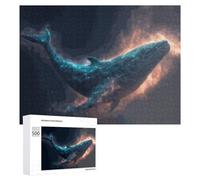 Puzzle Difficile pour Adultes 500 PCS Whale in Cosmic Light Puzzles pour Adultes, Jouet, Décoration Murale, Défi Éducatif De Course De Vitesse Manuelle 500 PCS