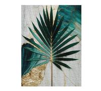 Puzzle Difficile pour Adultes 52x38cm/1000pcs Abstract Sun Palm Leaf Art Puzzle pour Adultes, Jeu De Réflexion, Décoration Intérieure, Défi Éducatif 52x38cm/1000pcs