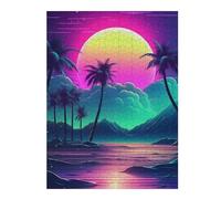 Puzzle Difficile pour Adultes 52x38cm/1000pcs Abstract Synthwave Cosmos Puzzles pour Adultes, Jeux en Famille, Défi Éducatif Difficile 52x38cm/1000pcs