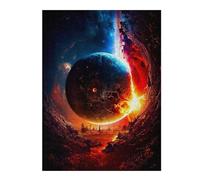 Puzzle Difficile pour Adultes 52x38cm/1000pcs Apocalyptic Planet Puzzles pour Adultes - Jeu Familial - Une Œuvre d'art Stimulante À Compléter 52x38cm/1000pcs