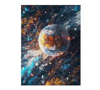 Puzzle Difficile pour Adultes 52x38cm/1000pcs Colorful Cosmic Earth Puzzles pour Adultes Jeux De Détente Cadeau d'anniversaire Cadeau d'anniversaire, Cadeaux, 52x38cm/1000pcs