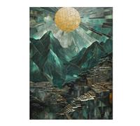 Puzzle Difficile pour Adultes 52x38cm/1000pcs El Dorado Kintsugi Mosaic Puzzles pour Adultes, Jouets Anti-Stress, Décoration Intérieure, Cadeau d'anniversaire, Cadeaux, 52x38cm/1000pcs