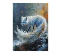 Puzzle Difficile pour Adultes 52x38cm/1000pcs Ethereal Kitsune Puzzle Adulte, Jouet, Décoration Murale, Motif À Assembler, Cadeau pour Les Amis Et La Famille 52x38cm/1000pcs
