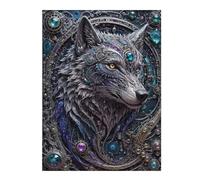 Puzzle Difficile pour Adultes 52x38cm/1000pcs Futuristic Steampunk Wolf Puzzles pour Adultes - Jeu Familial - Une Œuvre d'art Stimulante À Compléter 52x38cm/1000pcs