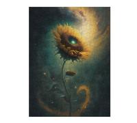Puzzle Difficile pour Adultes 52x38cm/1000pcs Galactic Sunflower Puzzles pour Adultes - Jeu Familial - Une Œuvre d'art Stimulante À Compléter 52x38cm/1000pcs