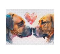 Puzzle Difficile pour Adultes 52x38cm/1000pcs Love Between Two Dogs -1 Puzzle pour Adultes, Casse-tête, Jeu De Rapidité, pour Les Joueurs 52x38cm/1000pcs