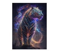 Puzzle Difficile pour Adultes 52x38cm/1000pcs Neon Tiger Majesty Puzzle Adulte, Jouet, Décoration Murale, Motif À Assembler, Cadeau pour Les Amis Et La Famille 52x38cm/1000pcs