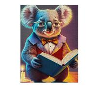 Puzzle Difficile pour Adultes 52x38cm/1000pcs Professor Koala Puzzles pour Adultes - Jeu Manuel - Une Œuvre d'art - Un pour Les Amateurs De Jeux 52x38cm/1000pcs