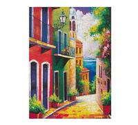 Puzzle Difficile pour Adultes 52x38cm/1000pcs Puerto Rico Puzzle pour Adultes, Jeu De Réflexion, Décoration Intérieure, Défi Éducatif 52x38cm/1000pcs