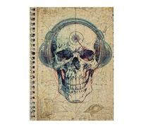 Puzzle Difficile pour Adultes 52x38cm/1000pcs Rad Music Skull Sketchbook Puzzles pour Adultes, Jeux en Famille, Défi Éducatif Difficile 52x38cm/1000pcs