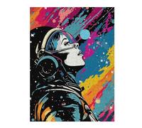 Puzzle Difficile pour Adultes 52x38cm/1000pcs Space Collage Pop Art Puzzles pour Adultes - Jeu Manuel - Une Œuvre d'art - Un pour Les Amateurs De Jeux 52x38cm/1000pcs