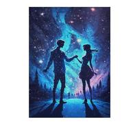 Puzzle Difficile pour Adultes 52x38cm/1000pcs Starry Night Romance -2 Puzzle Adulte, Jouet, Décoration Murale, Motif À Assembler, Cadeau pour Les Amis Et La Famille 52x38cm/1000pcs