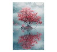 Puzzle Difficile pour Adultes 75x50cm/1000pcs Cherry Sakura Tree of Life Puzzles pour Adultes - Jeu Familial - Une Œuvre d'art Stimulante À Compléter 75x50cm/1000pcs