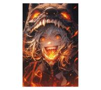Puzzle Difficile pour Adultes 75x50cm/1000pcs Fiery Wolf Girl Puzzle, Jouet, Décoration Murale, Motif À Assembler, pour Les Jeux 75x50cm/1000pcs