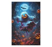 Puzzle Difficile pour Adultes 75x50cm/1000pcs Halloween Ghost in Forest Puzzles pour Adultes, Jeux en Famille, Défi Éducatif Difficile 75x50cm/1000pcs
