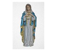 Puzzle Difficile pour Adultes 75x50cm/1000pcs Holy Mary Puzzles pour Adultes, Jouets Anti-Stress, Décoration Intérieure, Cadeau d'anniversaire, Cadeaux, 75x50cm/1000pcs