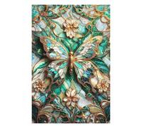 Puzzle Difficile pour Adultes 75x50cm/1000pcs Jade Butterfly Kintsugi Puzzle pour Adultes, Jeu De Réflexion, Décoration Intérieure, Défi Éducatif 75x50cm/1000pcs