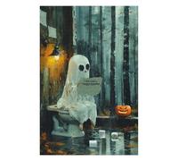 Puzzle Difficile pour Adultes 75x50cm/1000pcs Just A Ghost Pooping Puzzles pour Adultes - Jeu Familial - Une Œuvre d'art Stimulante À Compléter 75x50cm/1000pcs