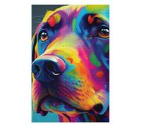 Puzzle Difficile pour Adultes 75x50cm/1000pcs Labrador Colorful Puzzle, Jouet, Décoration Murale, Motif À Assembler, pour Les Jeux 75x50cm/1000pcs