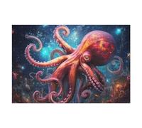 Puzzle Difficile pour Adultes 75x50cm/1000pcs Oceanic Majesty The Octopus's Dance of Life Puzzle pour Adultes, Jouet Anti-Stress, Cadeau d'anniversaire pour Les Amis Et La Famille 75x50cm/1000pcs