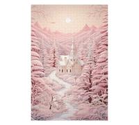 Puzzle Difficile pour Adultes 75x50cm/1000pcs Powder Pink Winter Puzzle, Jouet, Décoration Murale, Motif À Assembler, pour Les Jeux 75x50cm/1000pcs