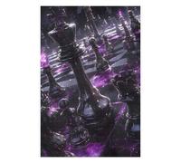Puzzle Difficile pour Adultes 75x50cm/1000pcs Purple Chessboard Casse-tête pour Adultes, Jeu De Réflexion, Décoration Murale, Cadeau d'anniversaire, Cadeaux, 75x50cm/1000pcs