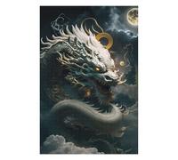 Puzzle Difficile pour Adultes 75x50cm/1000pcs Serene Celestial Dragon Puzzle pour Adultes, Casse-tête, Jeu De Rapidité, pour Les Joueurs 75x50cm/1000pcs
