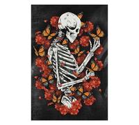 Puzzle Difficile pour Adultes 75x50cm/1000pcs Skull Monarch Butterfly Puzzles pour Adultes - Jeux De Détente - Analyse Et Logique - Défi Éducatif 75x50cm/1000pcs
