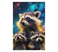 Puzzle Difficile pour Adultes 75x50cm/1000pcs Space Raccoons Cosmic Trio Puzzle pour Adultes, Casse-tête, Jeu De Rapidité, pour Les Joueurs 75x50cm/1000pcs