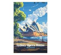 Puzzle Difficile pour Adultes 75x50cm/1000pcs Sydney Opera House Puzzle pour Adultes - Jeu Manuel - Décoration Parfaite pour Les Amateurs De Jeux 75x50cm/1000pcs