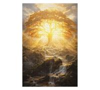 Puzzle Difficile pour Adultes 75x50cm/1000pcs Tree of Eternal Light Puzzle pour Adultes - Jeu Manuel - Décoration Parfaite pour Les Amateurs De Jeux 75x50cm/1000pcs