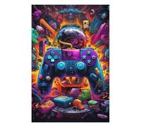 Puzzle Difficile pour Adultes 75x50cm/1000pcs Vibrant Gaming Controller Artwork -30 Puzzle pour Adultes, Casse-tête, Jeu De Rapidité, pour Les Joueurs 75x50cm/1000pcs