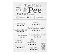 Puzzle Difficile pour Adultes 75x50cm/1000pcs WC Fun Bathroom Review Puzzle pour Adultes, Jeu De Réflexion, Décoration Intérieure, Défi Éducatif 75x50cm/1000pcs