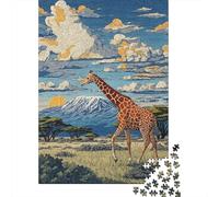 Puzzle Difficile pour Adultes De 1000 Pièces African Safari Scene-1 Puzzle Anti-Stress, Jeu Éducatif Amusant Et Humoristique 70x50cm/1000pcs