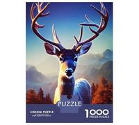 Puzzle Difficile pour Adultes De 1000 Pièces Animals Deer Casse-tête pour Adultes, Jeu De Réflexion, Analyse Et Logique, pour Les Amis Et La Famille 70x50cm/1000pcs