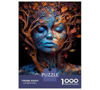 Puzzle Difficile pour Adultes De 1000 Pièces Autumn Leaves Body Art Puzzle Anti-Stress, Jeu Éducatif Amusant Et Humoristique 70x50cm/1000pcs