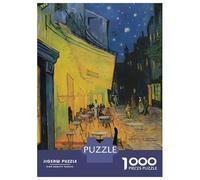 Puzzle Difficile pour Adultes De 1000 Pièces Cat at Terrasse des Cafes Puzzle pour Adultes Jeu Manuel Difficile Cadeau d'anniversaire, Cadeaux, 52x38cm/1000pcs