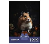 Puzzle Difficile pour Adultes De 1000 Pièces Charming Hamster Casse-tête pour Adultes, Jeu De Réflexion, Analyse Et Logique, pour Les Amis Et La Famille 38x26cm/1000pcs