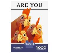 Puzzle Difficile pour Adultes De 1000 Pièces Chicken Bathroom Invasion Puzzles pour Adolescents, Amusants Et Humoristiques, Un Défi Stimulant pour Réduire Le Stress 38x26cm/1000pcs