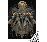 Puzzle Difficile pour Adultes De 1000 Pièces Egyptian Pyramid Art Print Puzzle Anti-Stress, Jeu Éducatif Amusant Et Humoristique 70x50cm/1000pcs