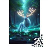 Puzzle Difficile pour Adultes De 1000 Pièces Enchanted Forest Fantasy Deer Casse-tête pour Adultes, Jeu De Réflexion, Analyse Et Logique, pour Les Amis Et La Famille 52x38cm/1000pcs