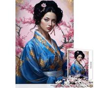 Puzzle Difficile pour Adultes de 1000 pièces Geisha Japonaise Jeu de 1000 pièces Idéal pour se détendre Cadeau Parfait pour Passer Le Temps à la Maison (38x52cm)